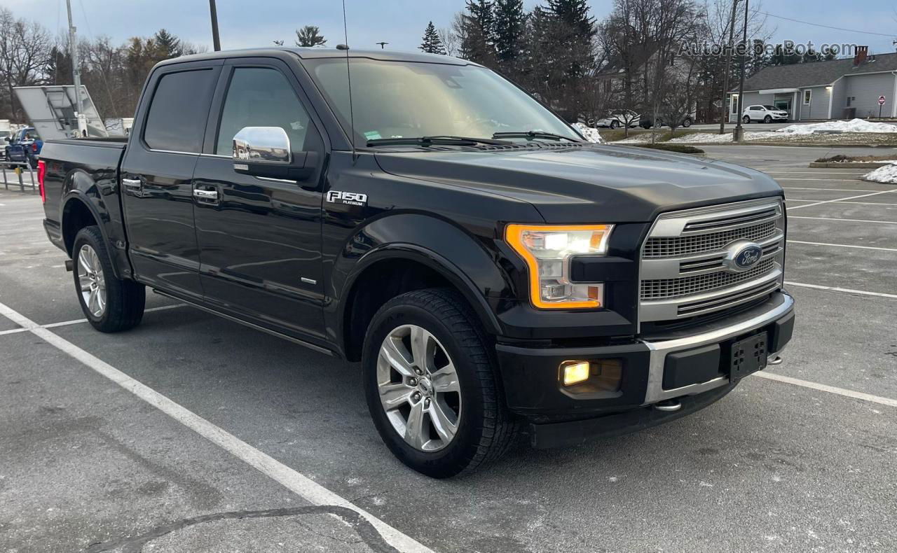 2017 Ford F150 Supercrew Black vin: 1FTEW1EG1HFA55761