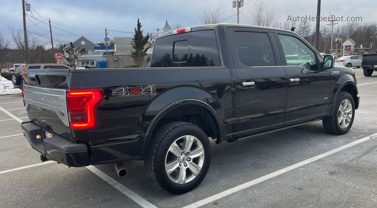 2017 Ford F150 Supercrew Black vin: 1FTEW1EG1HFA55761