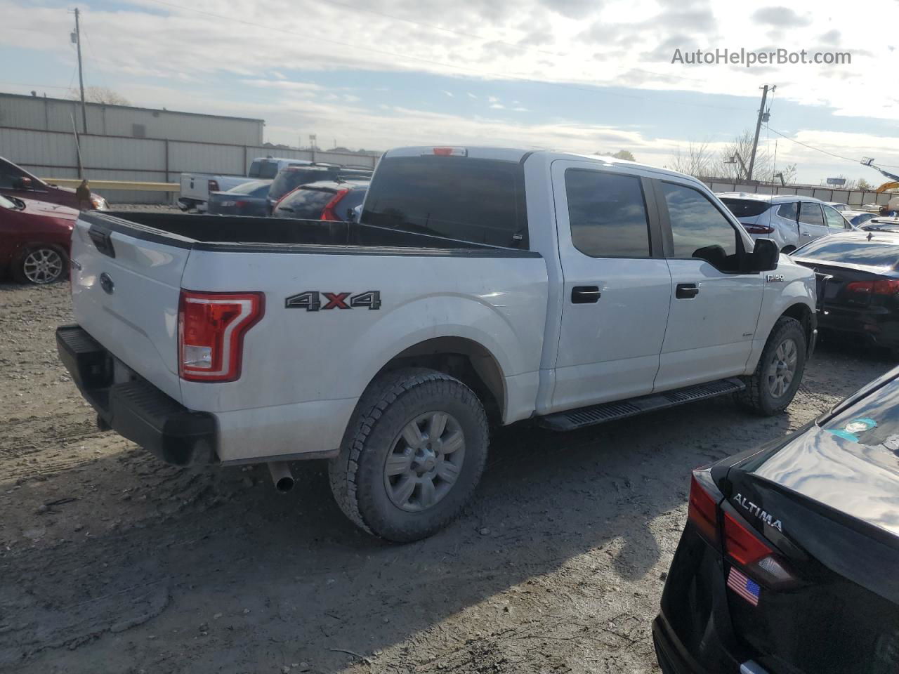 2017 Ford F150 Supercrew White vin: 1FTEW1EG1HFB75432