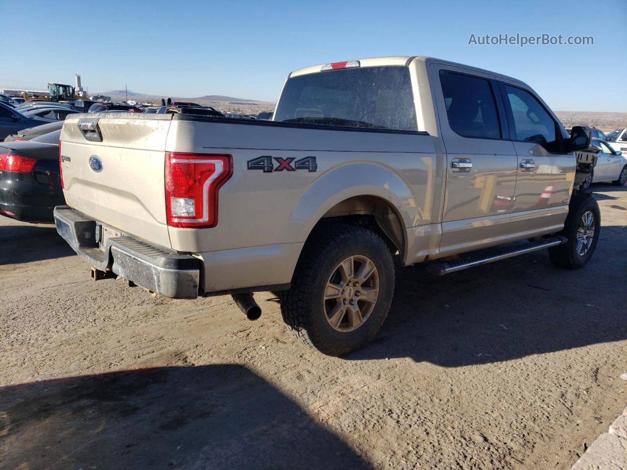 2017 Ford F150 Supercrew Tan vin: 1FTEW1EG1HKC19176