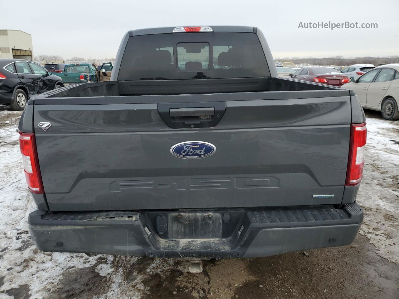 2018 Ford F150 Supercrew Gray vin: 1FTEW1EG1JFB44428