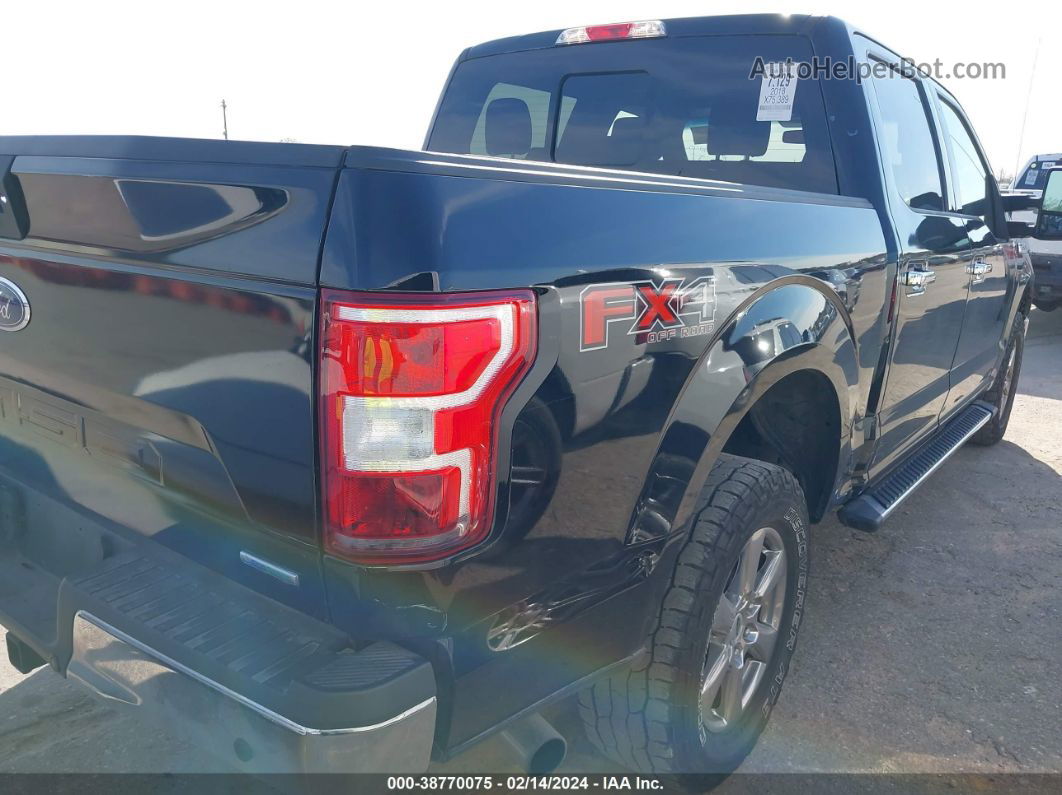 2018 Ford F-150 Xlt Black vin: 1FTEW1EG1JFE34975