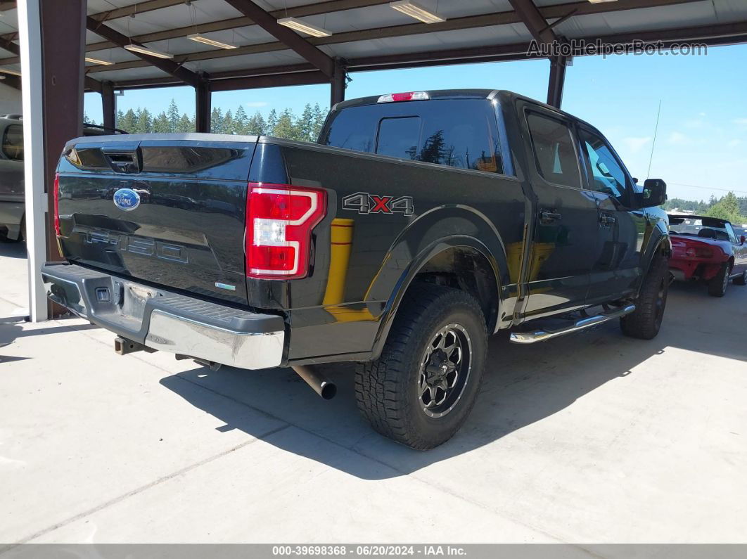 2018 Ford F-150 Lariat Black vin: 1FTEW1EG1JKE46910