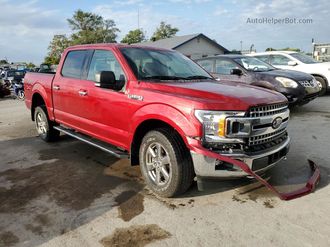 2018 Ford F150 Supercrew Maroon vin: 1FTEW1EG1JKF99027