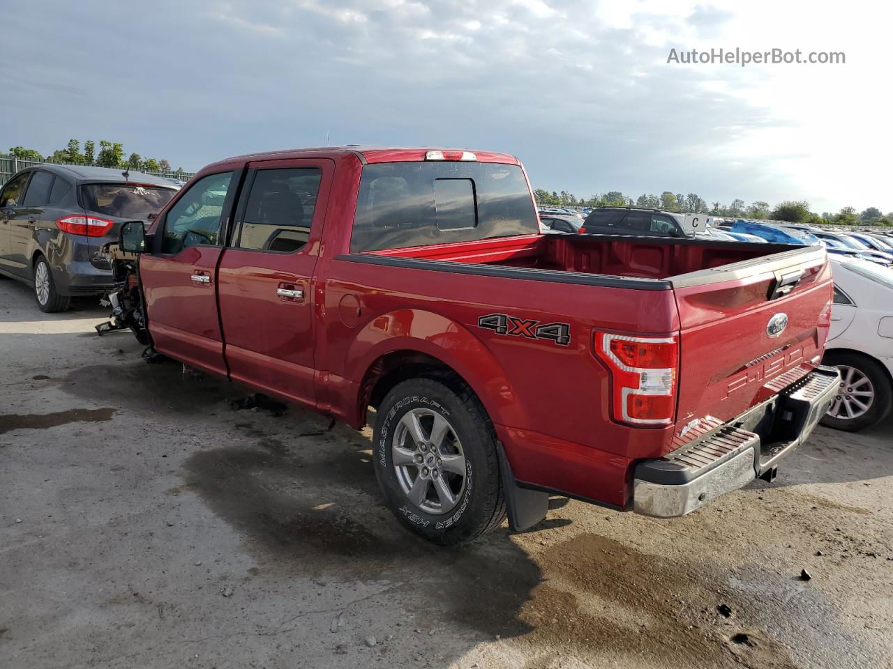 2018 Ford F150 Supercrew Maroon vin: 1FTEW1EG1JKF99027