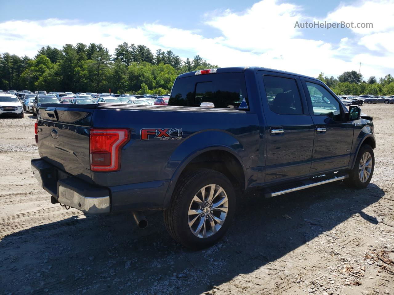 2017 Ford F150 Supercrew Blue vin: 1FTEW1EG2HFB84527