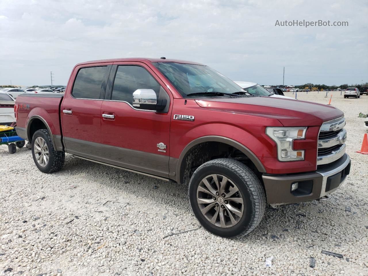 2017 Ford F150 Supercrew Бордовый vin: 1FTEW1EG2HFC34438