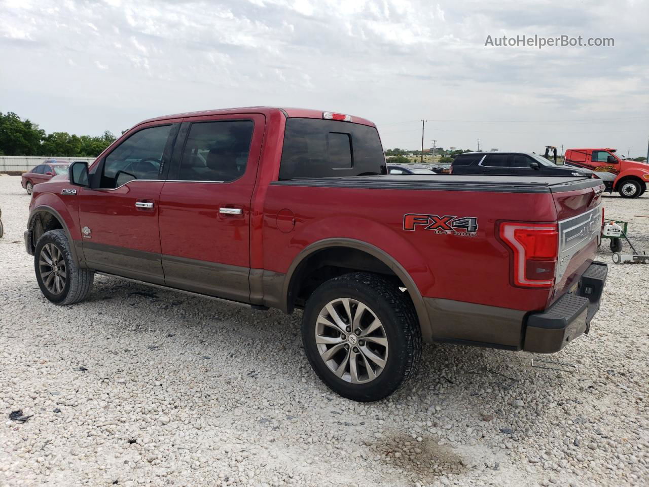 2017 Ford F150 Supercrew Бордовый vin: 1FTEW1EG2HFC34438