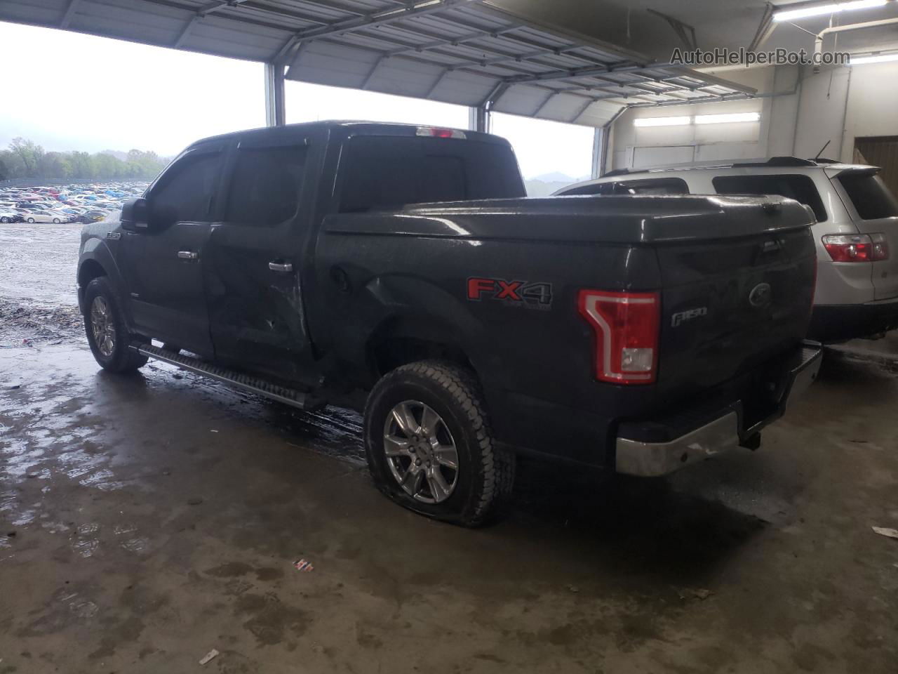 2017 Ford F150 Supercrew Gray vin: 1FTEW1EG2HKD20517