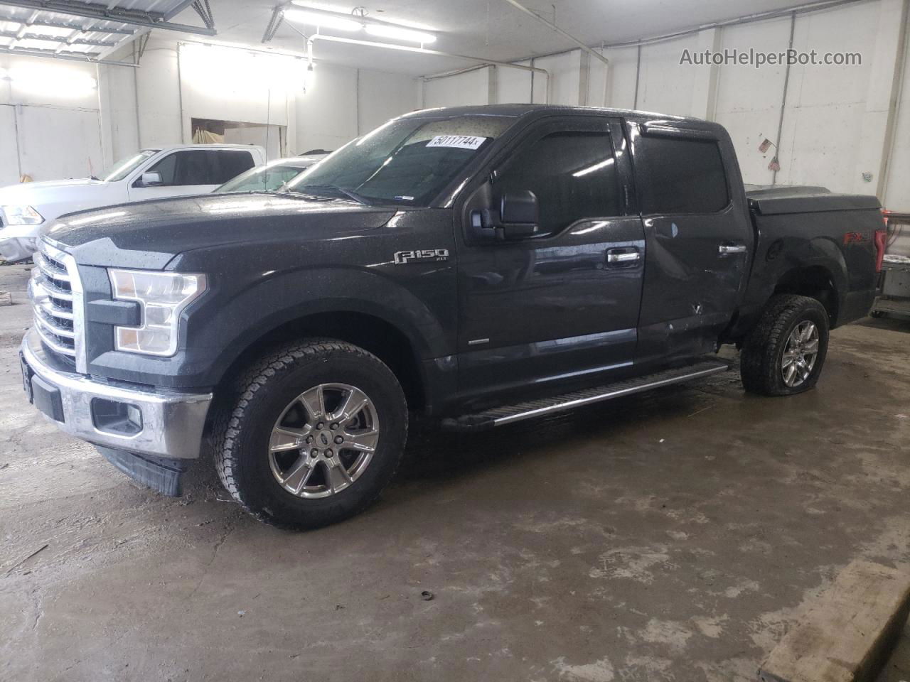 2017 Ford F150 Supercrew Gray vin: 1FTEW1EG2HKD20517