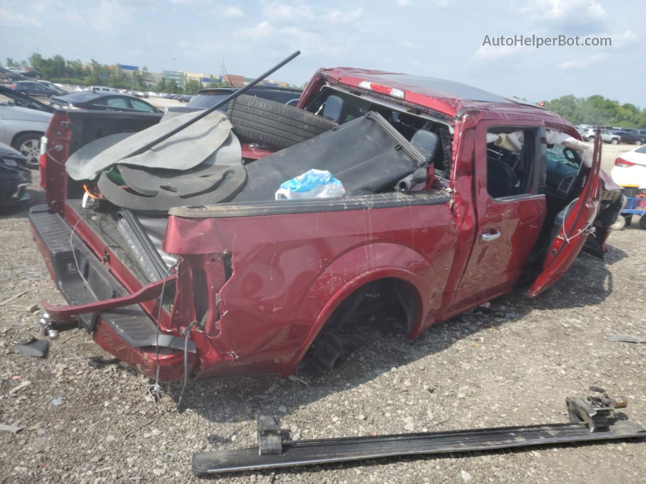 2018 Ford F150 Supercrew Red vin: 1FTEW1EG2JFD38014