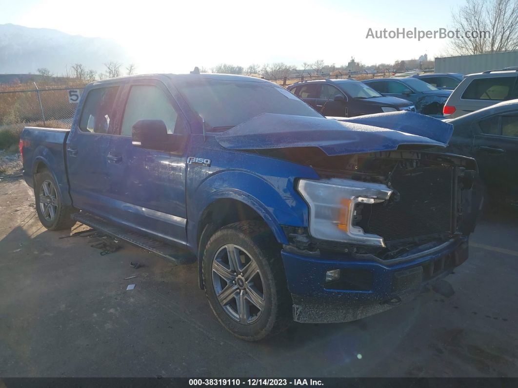 2018 Ford F-150 Xlt Blue vin: 1FTEW1EG2JFE29283