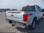 2018 Ford F-150 Lariat Silver vin: 1FTEW1EG2JKC35053