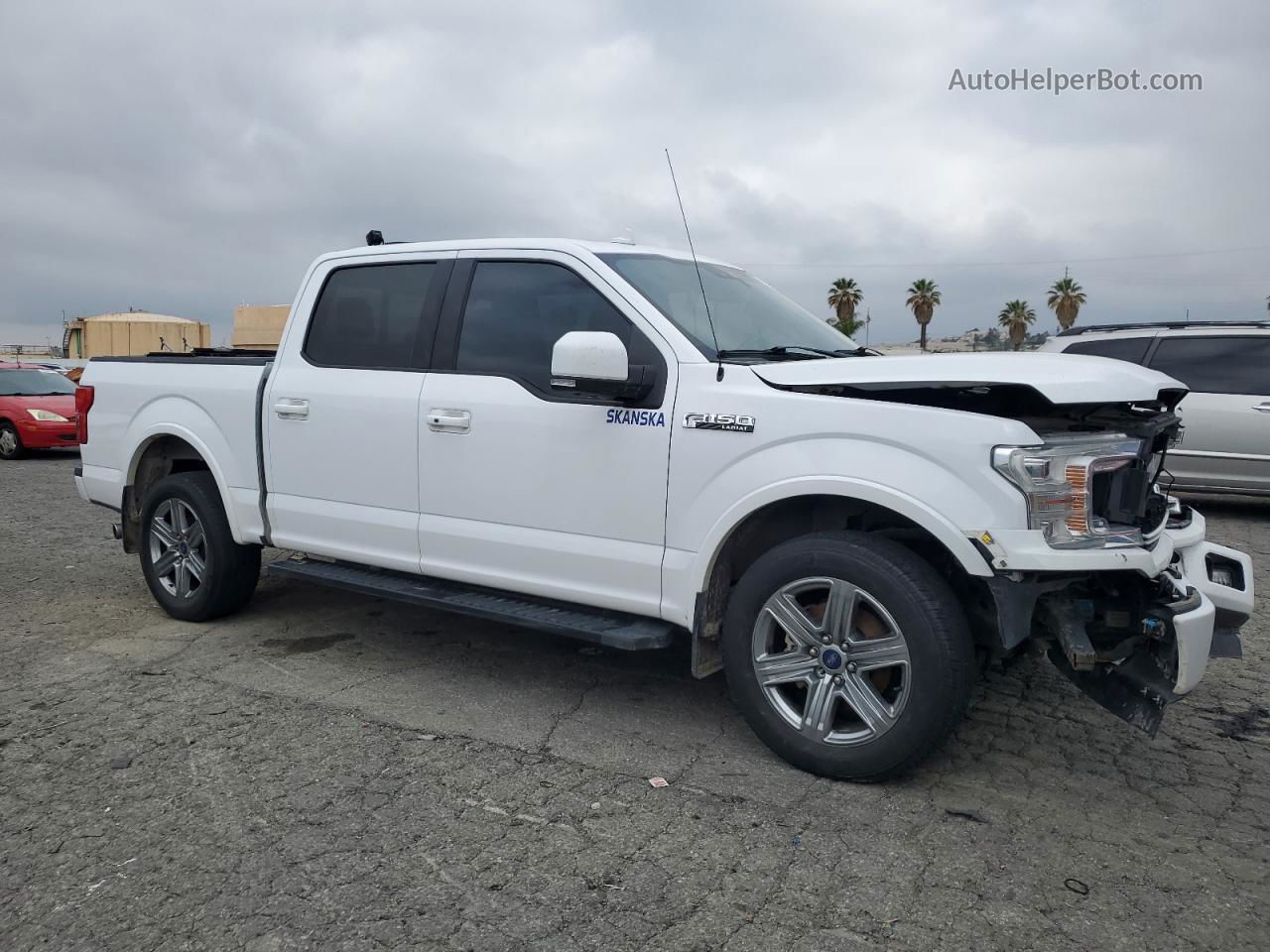 2018 Ford F150 Supercrew White vin: 1FTEW1EG2JKD91058