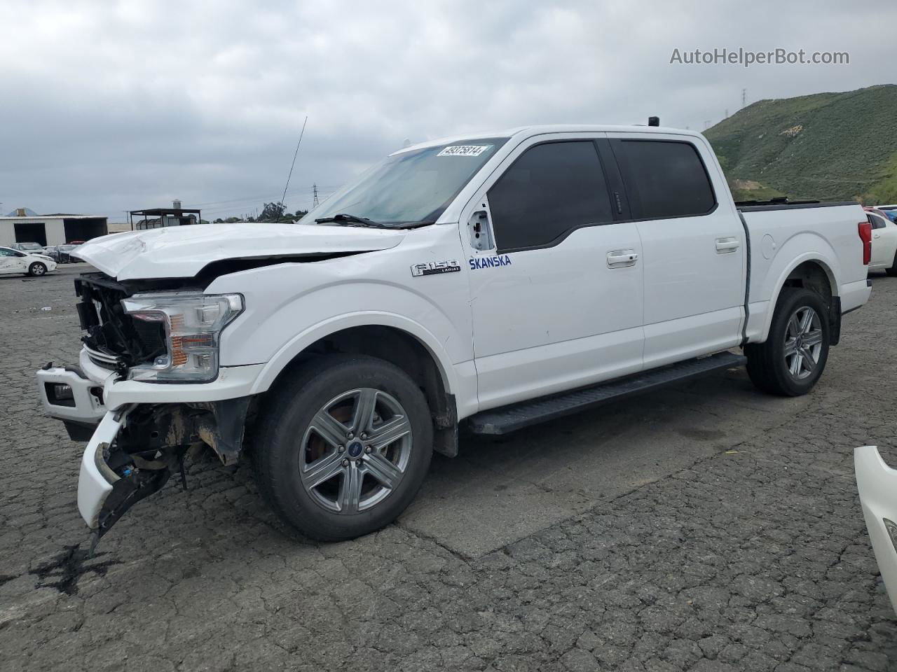 2018 Ford F150 Supercrew White vin: 1FTEW1EG2JKD91058