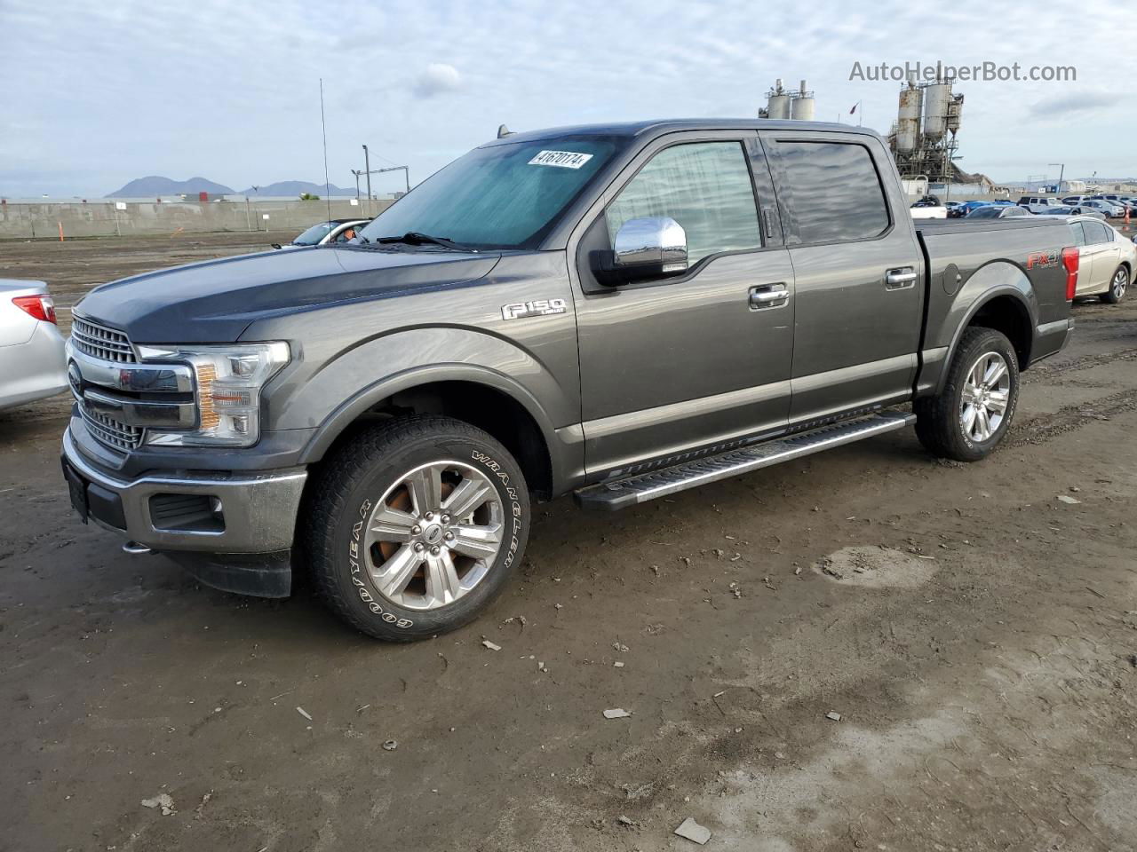 2018 Ford F150 Supercrew Gray vin: 1FTEW1EG2JKE31459