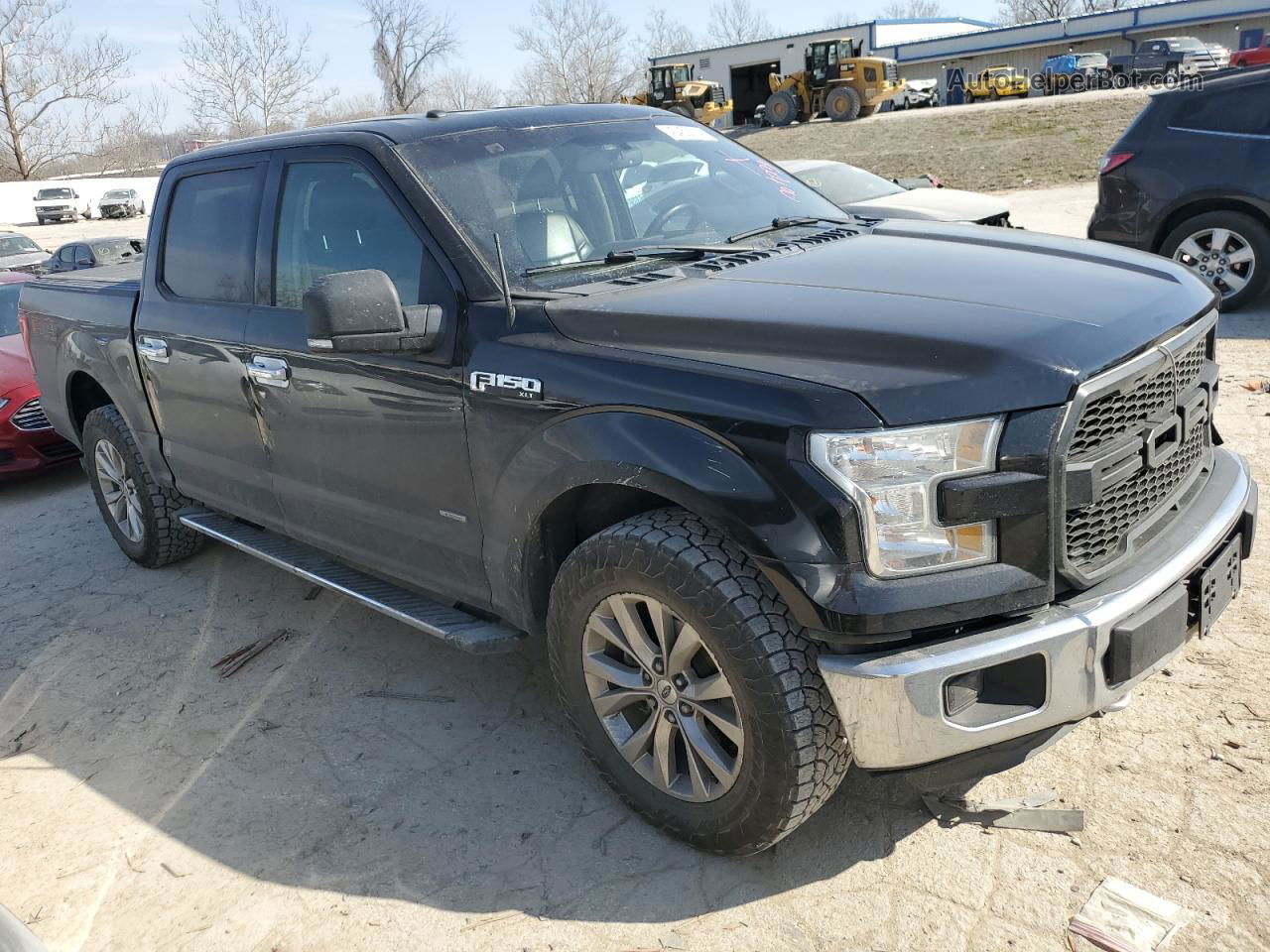 2017 Ford F150 Supercrew Black vin: 1FTEW1EG3HKC32043