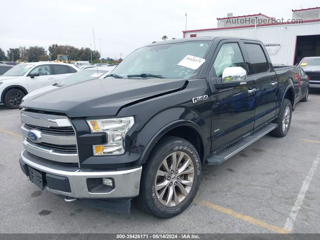 2017 Ford F-150 Lariat Black vin: 1FTEW1EG3HKE19492