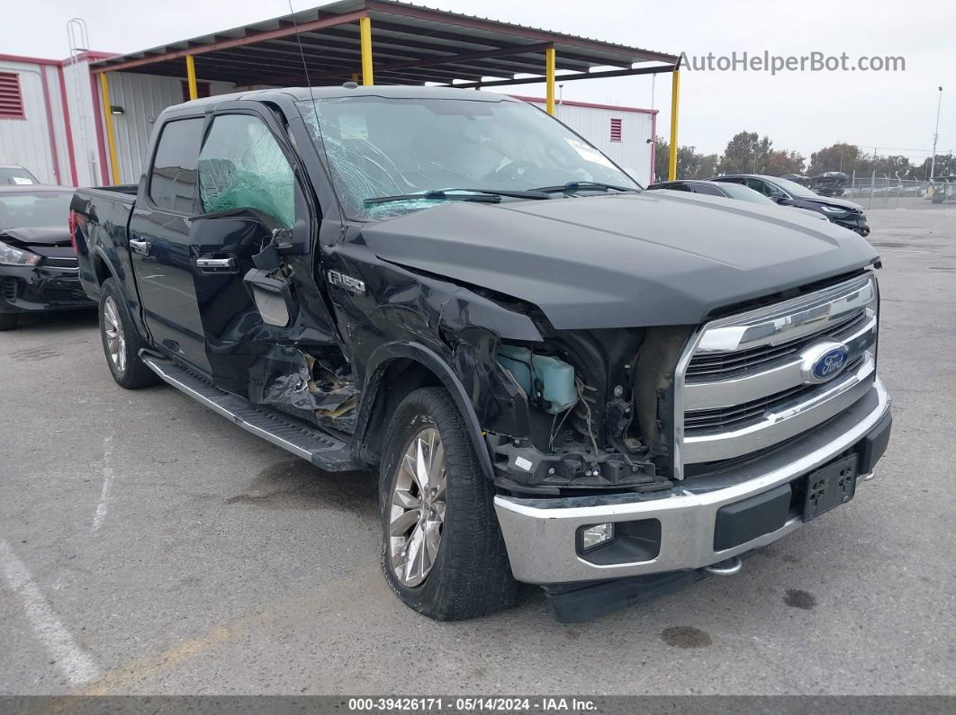 2017 Ford F-150 Lariat Black vin: 1FTEW1EG3HKE19492