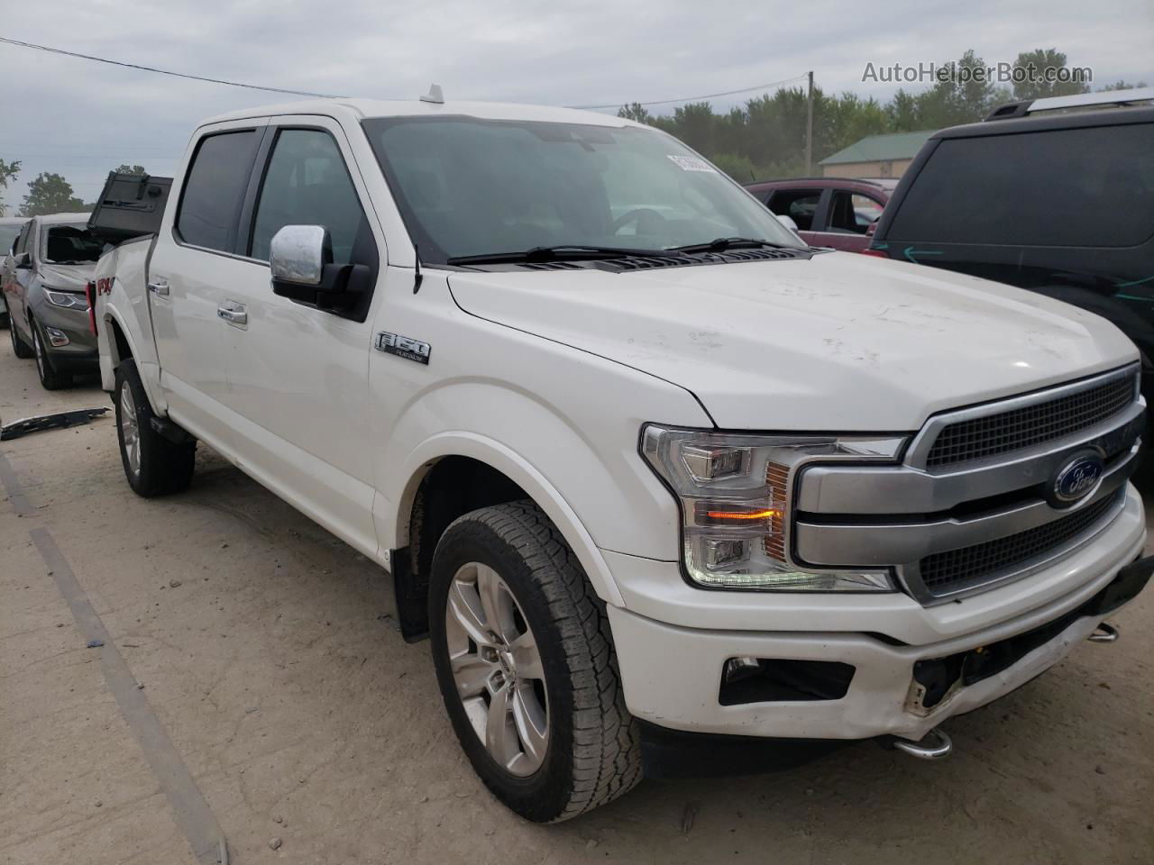 2018 Ford F150 Supercrew White vin: 1FTEW1EG3JFB41000