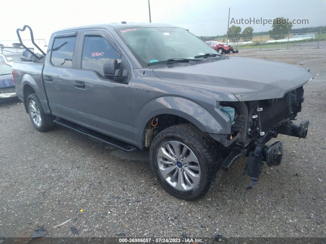 2018 Ford F-150 Xl/xlt/lariat Gray vin: 1FTEW1EG3JFE42107