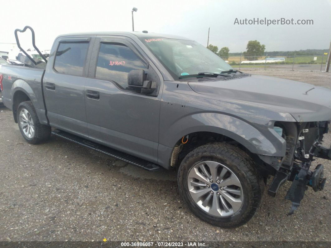 2018 Ford F-150 Xl/xlt/lariat Gray vin: 1FTEW1EG3JFE42107