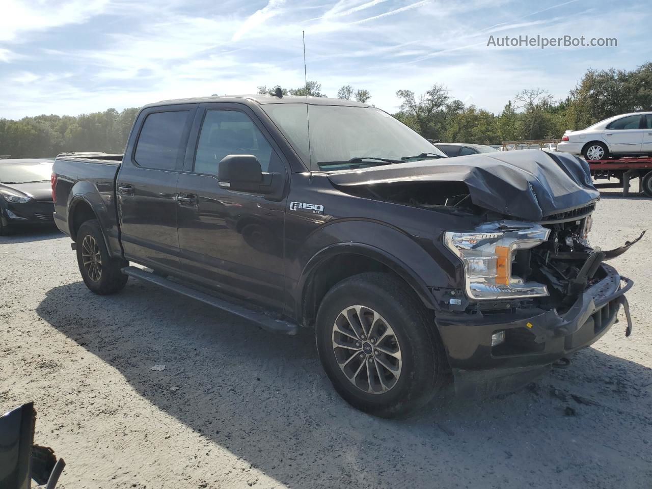 2018 Ford F150 Supercrew Burgundy vin: 1FTEW1EG3JFE57576