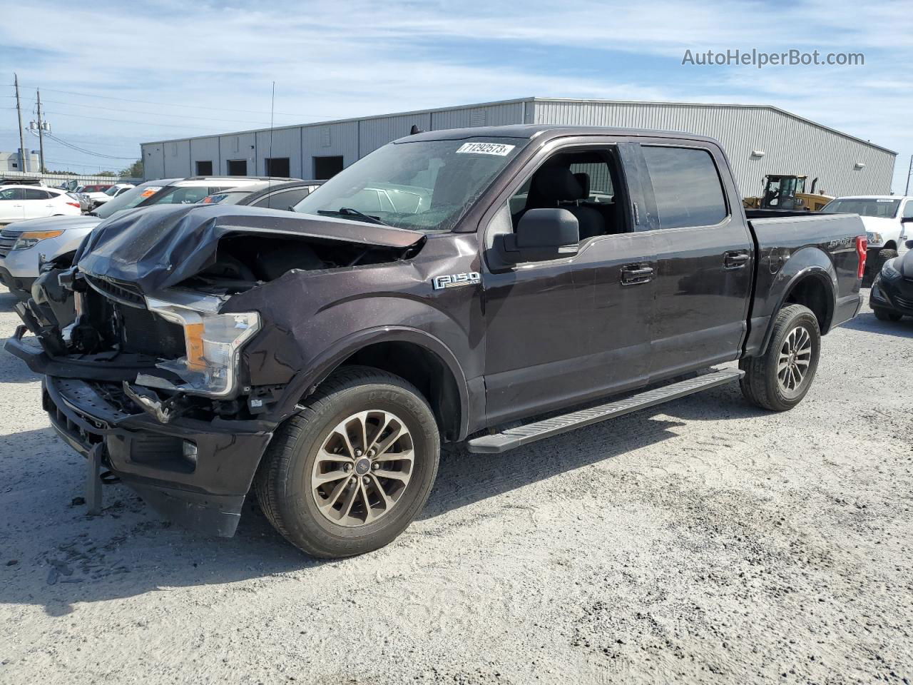 2018 Ford F150 Supercrew Burgundy vin: 1FTEW1EG3JFE57576