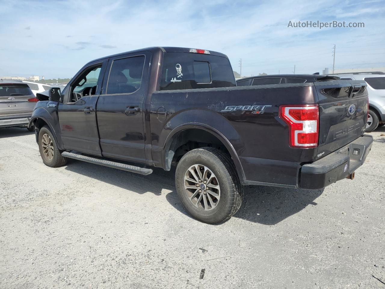 2018 Ford F150 Supercrew Burgundy vin: 1FTEW1EG3JFE57576