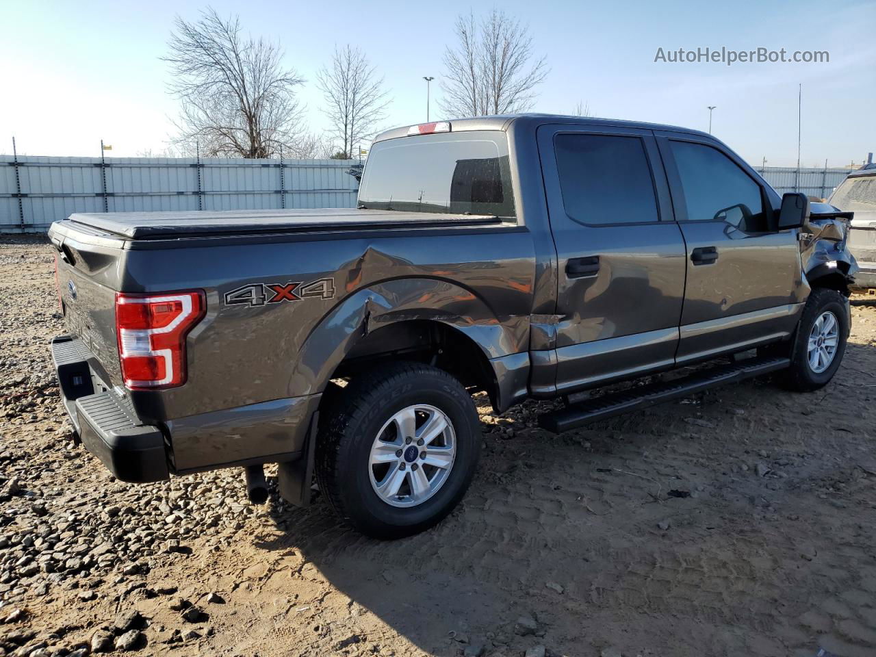 2018 Ford F150 Supercrew Gray vin: 1FTEW1EG3JKC77697