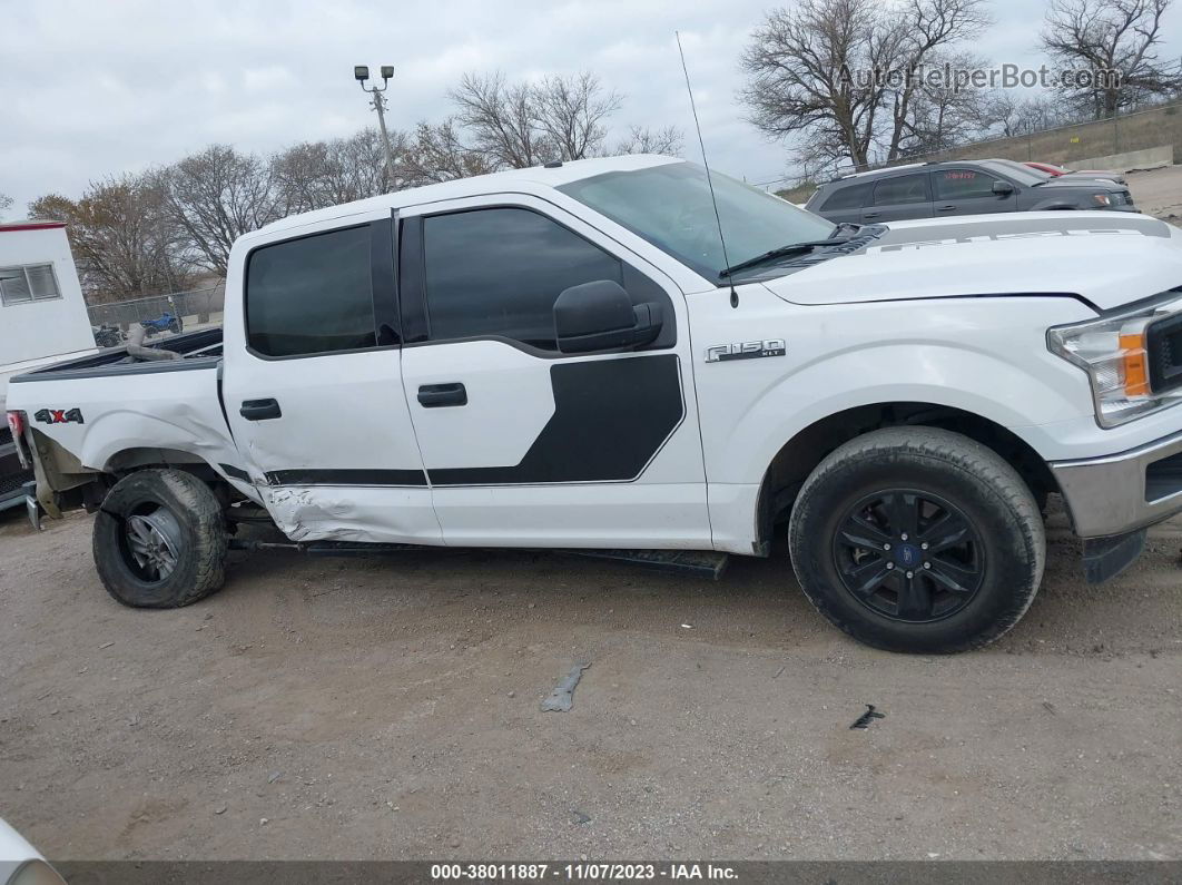 2018 Ford F-150 Xlt White vin: 1FTEW1EG3JKE15710