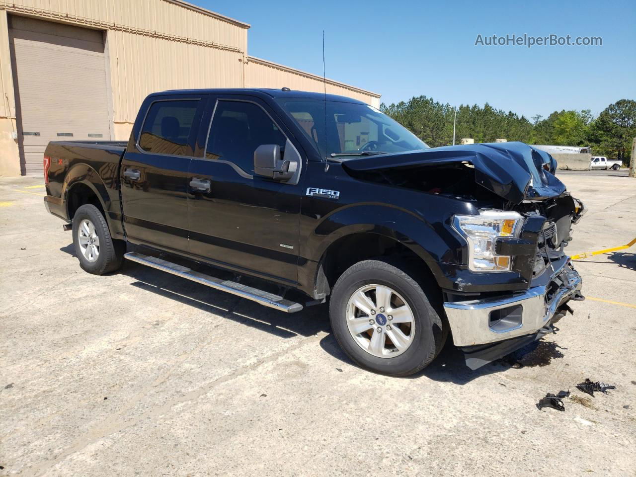 2017 Ford F150 Supercrew Черный vin: 1FTEW1EG4HFA47914