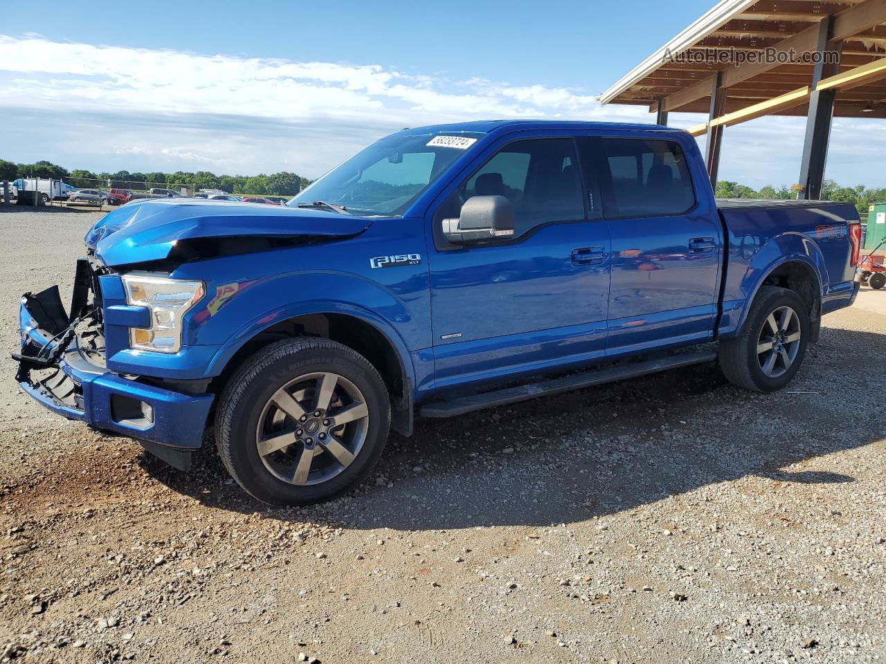 2017 Ford F150 Supercrew Blue vin: 1FTEW1EG4HFB18545