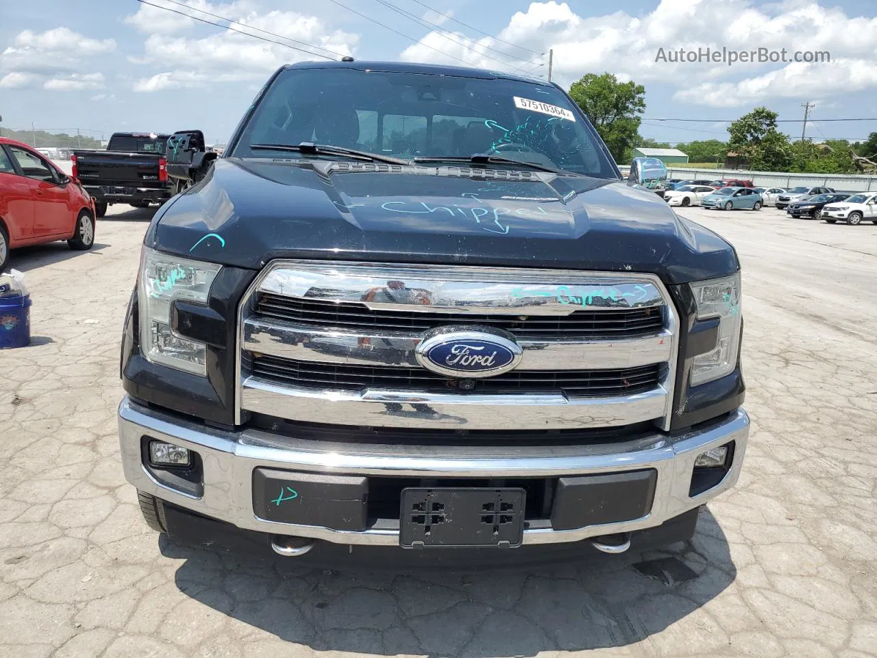 2017 Ford F150 Supercrew Black vin: 1FTEW1EG4HFC11663