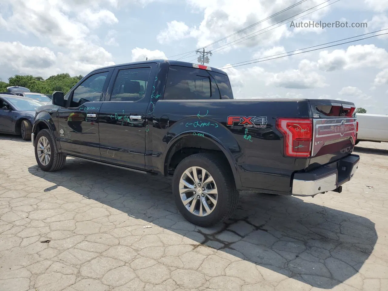 2017 Ford F150 Supercrew Black vin: 1FTEW1EG4HFC11663