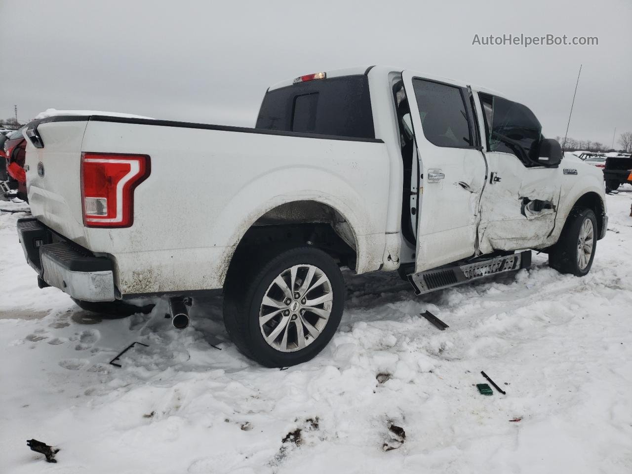 2017 Ford F150 Supercrew White vin: 1FTEW1EG4HFC62323