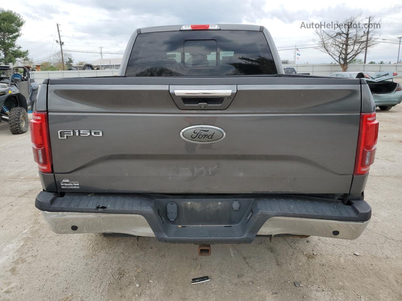 2017 Ford F150 Supercrew Gray vin: 1FTEW1EG4HFC86203