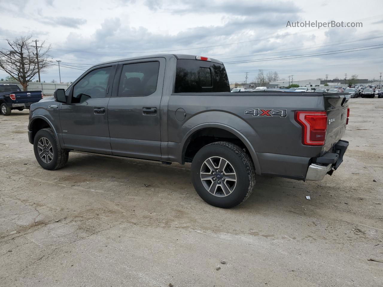 2017 Ford F150 Supercrew Gray vin: 1FTEW1EG4HFC86203