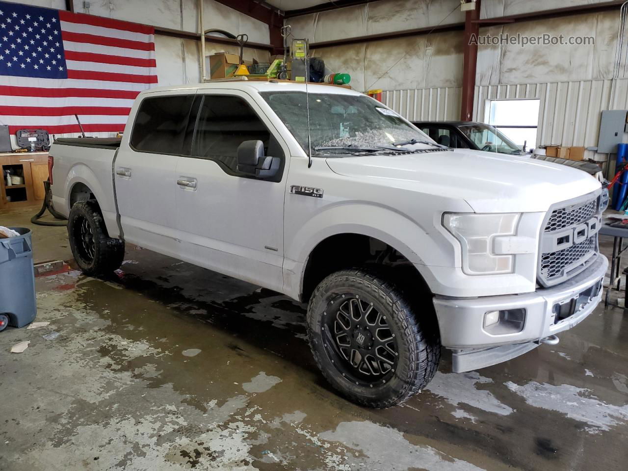 2017 Ford F150 Supercrew White vin: 1FTEW1EG4HKC47134