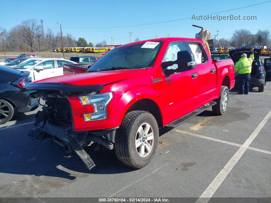 2017 Ford F-150 Xlt Red vin: 1FTEW1EG4HKC48963