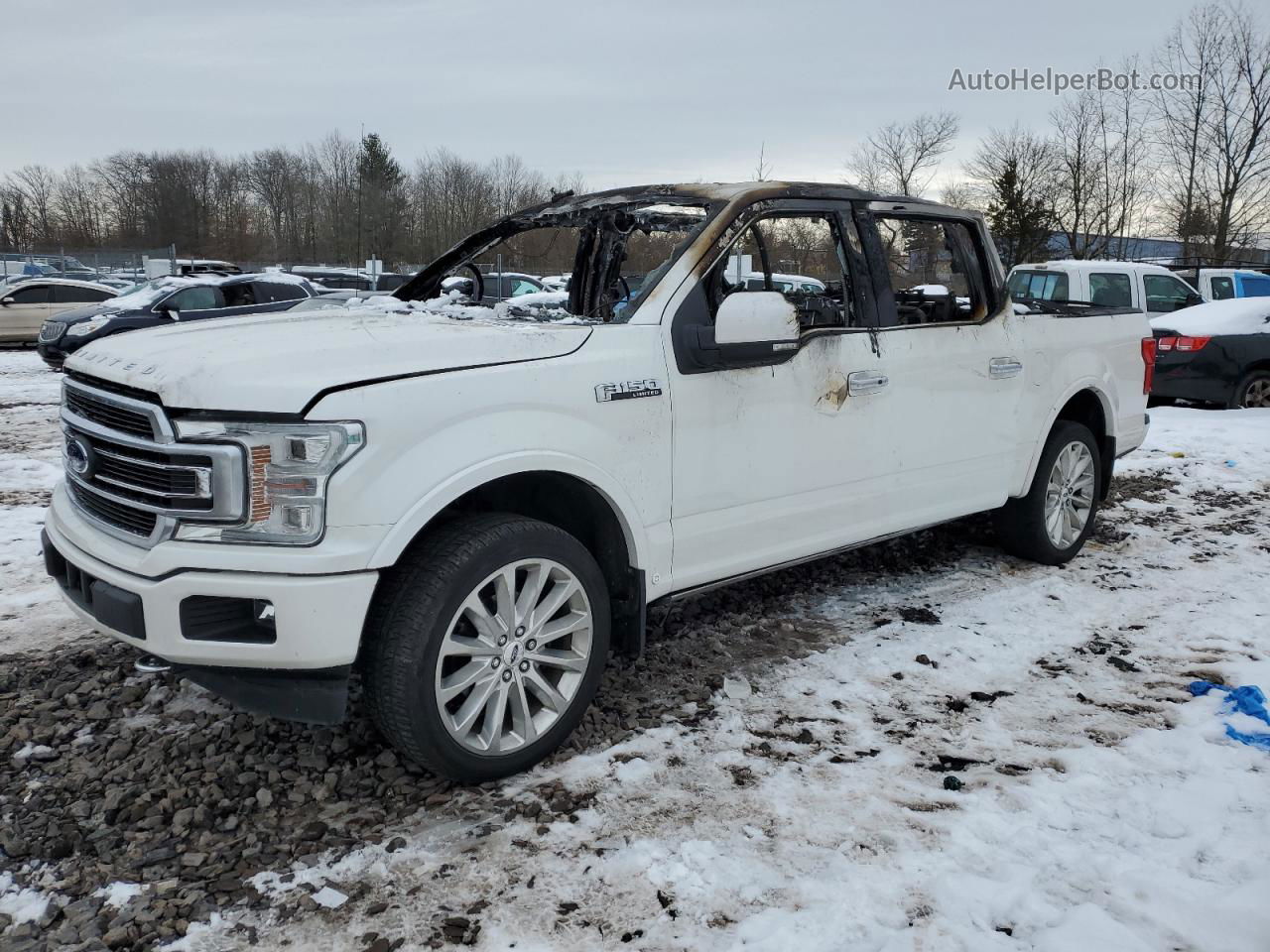 2018 Ford F150 Supercrew White vin: 1FTEW1EG4JFC18599