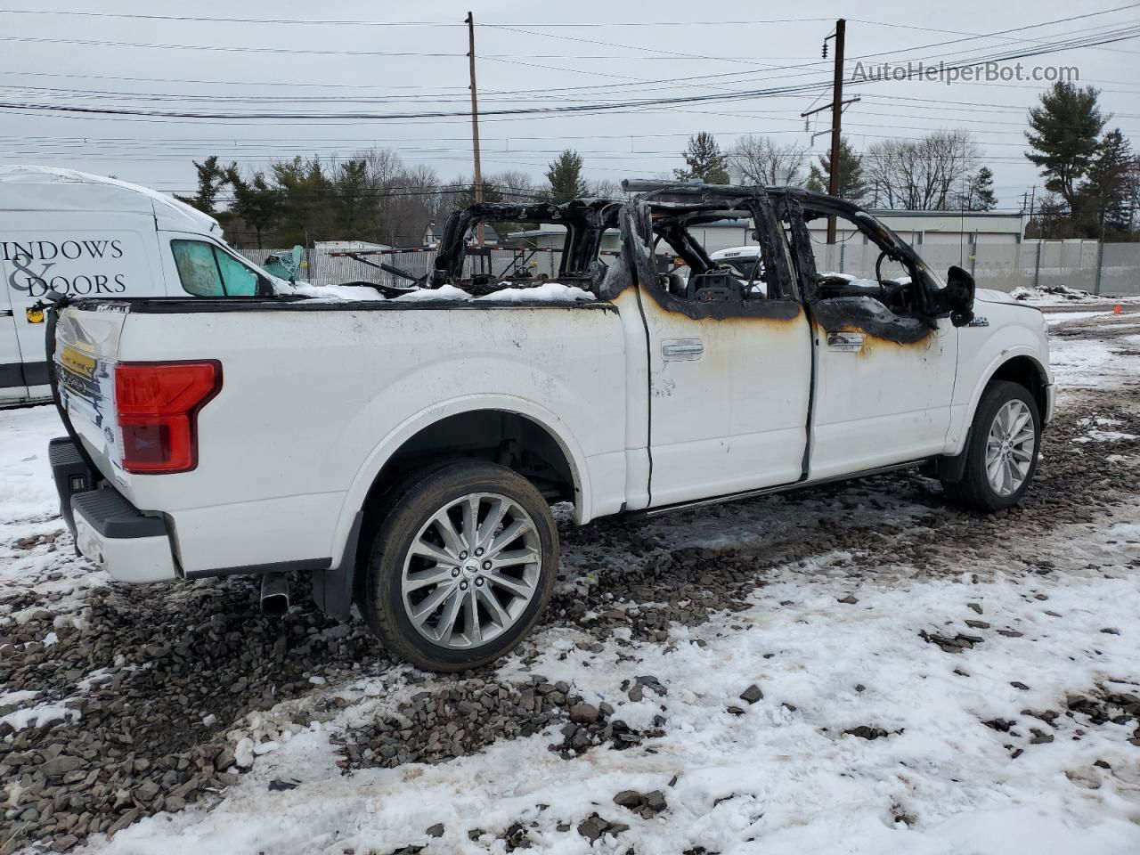 2018 Ford F150 Supercrew White vin: 1FTEW1EG4JFC18599