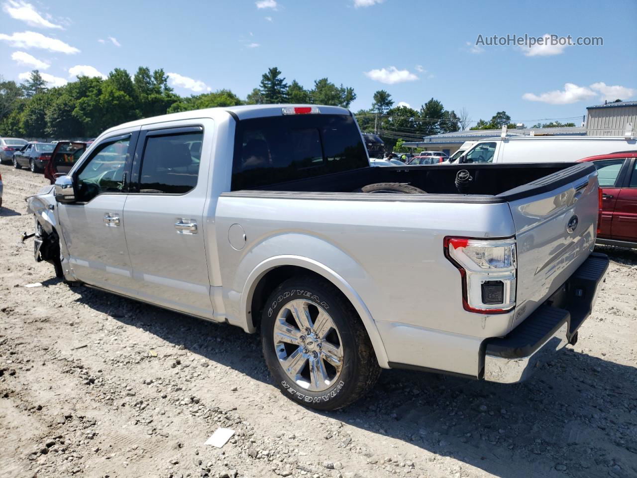 2018 Ford F150 Supercrew Серебряный vin: 1FTEW1EG4JFC68483