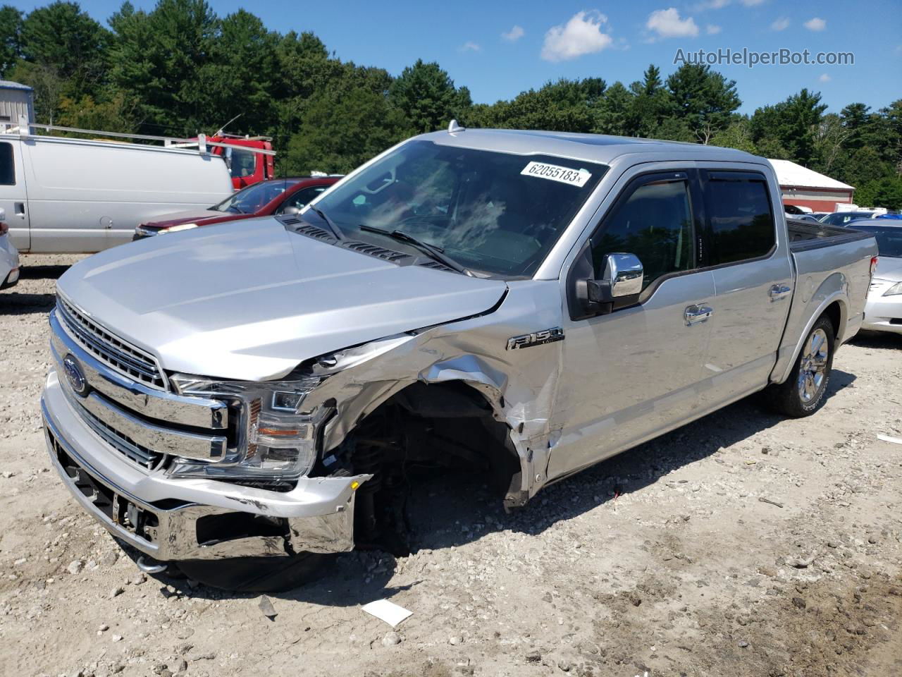 2018 Ford F150 Supercrew Silver vin: 1FTEW1EG4JFC68483