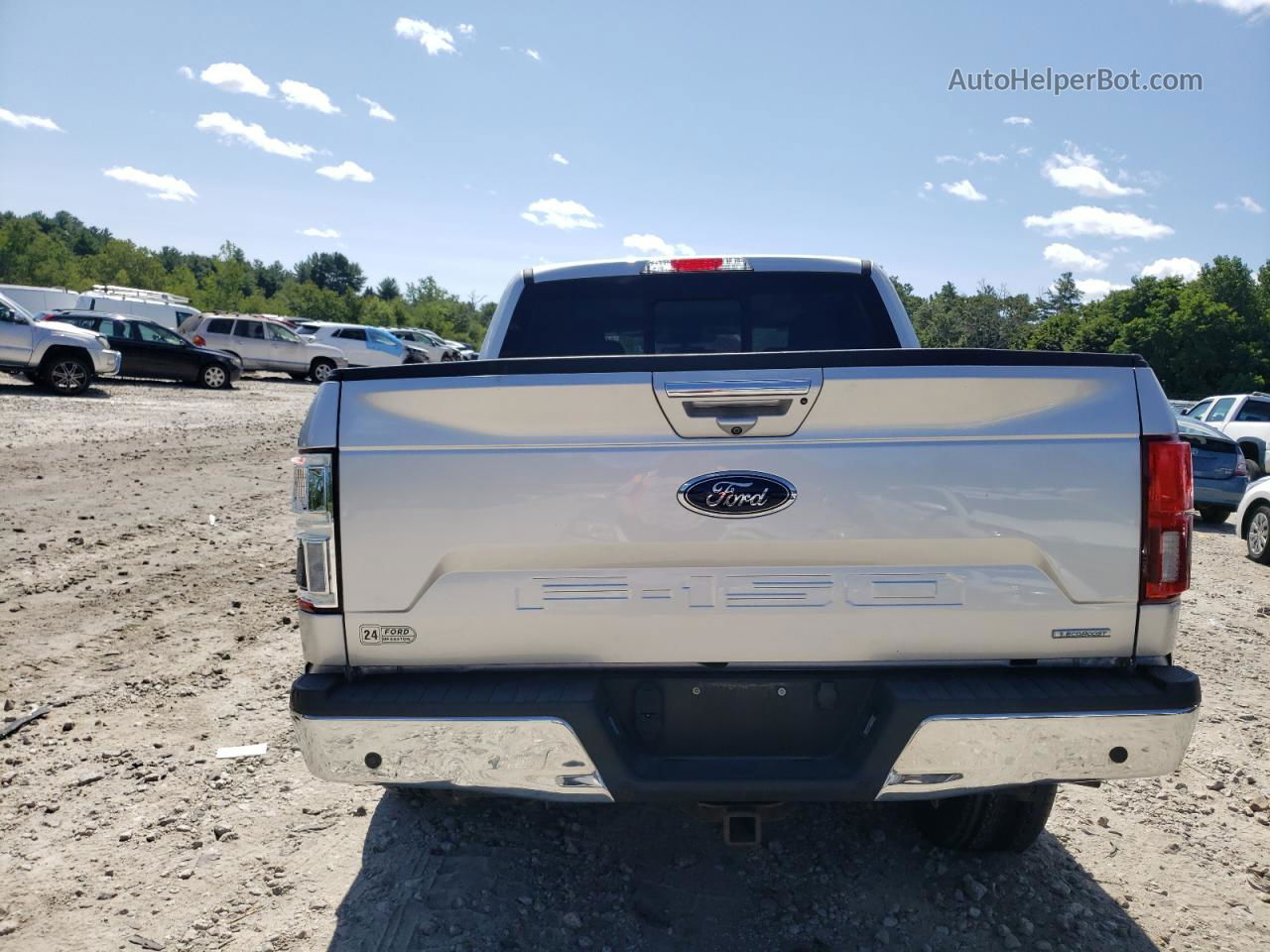 2018 Ford F150 Supercrew Silver vin: 1FTEW1EG4JFC68483