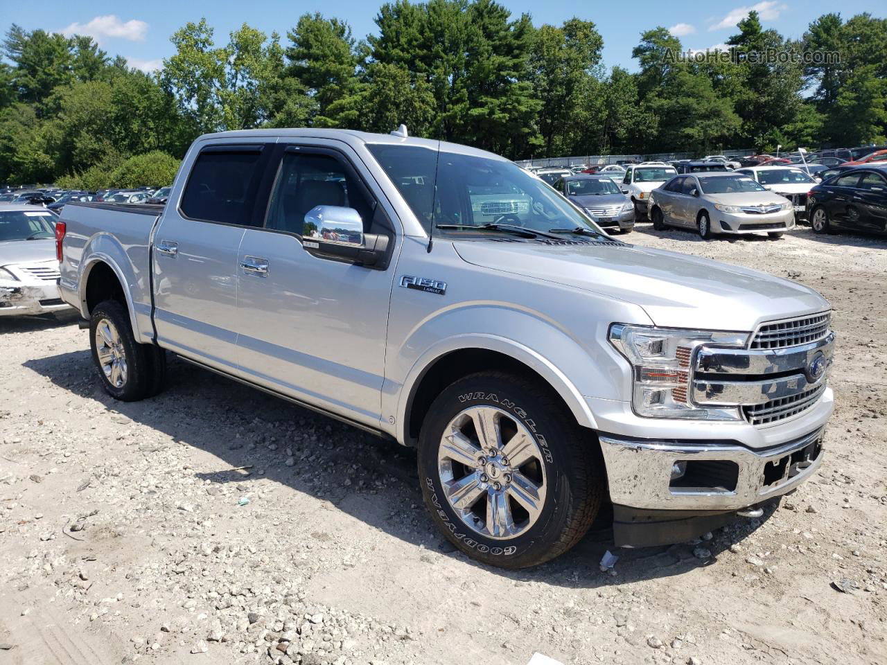 2018 Ford F150 Supercrew Серебряный vin: 1FTEW1EG4JFC68483