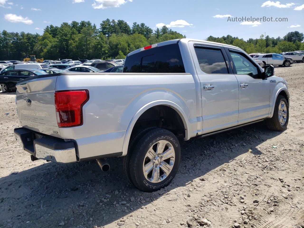 2018 Ford F150 Supercrew Серебряный vin: 1FTEW1EG4JFC68483