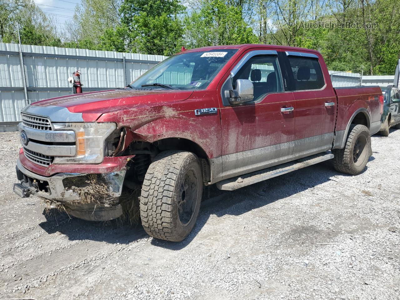 2018 Ford F150 Supercrew Red vin: 1FTEW1EG4JKD15230