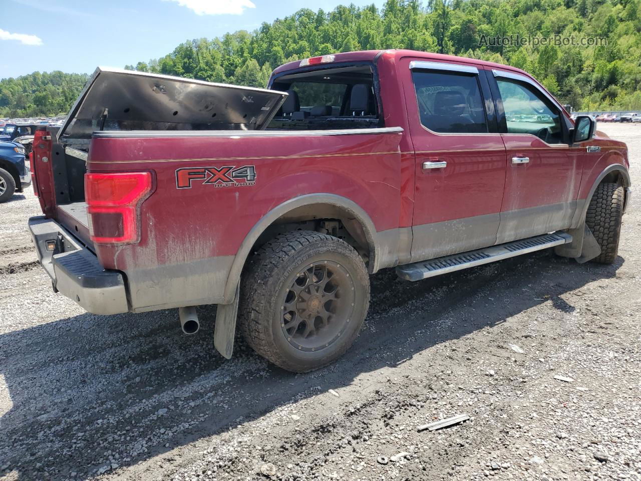 2018 Ford F150 Supercrew Red vin: 1FTEW1EG4JKD15230