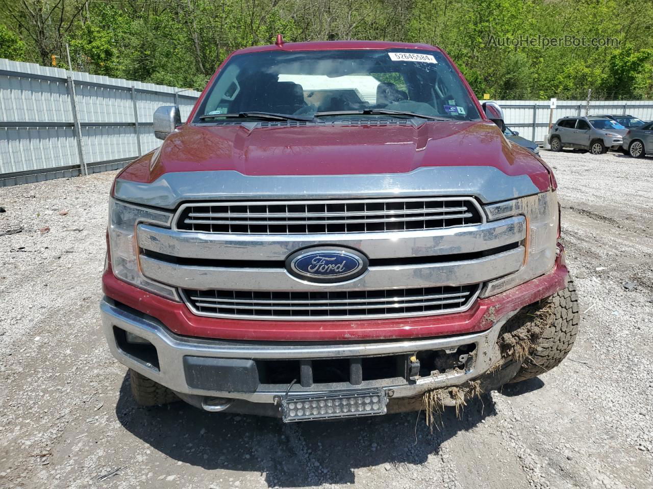 2018 Ford F150 Supercrew Red vin: 1FTEW1EG4JKD15230